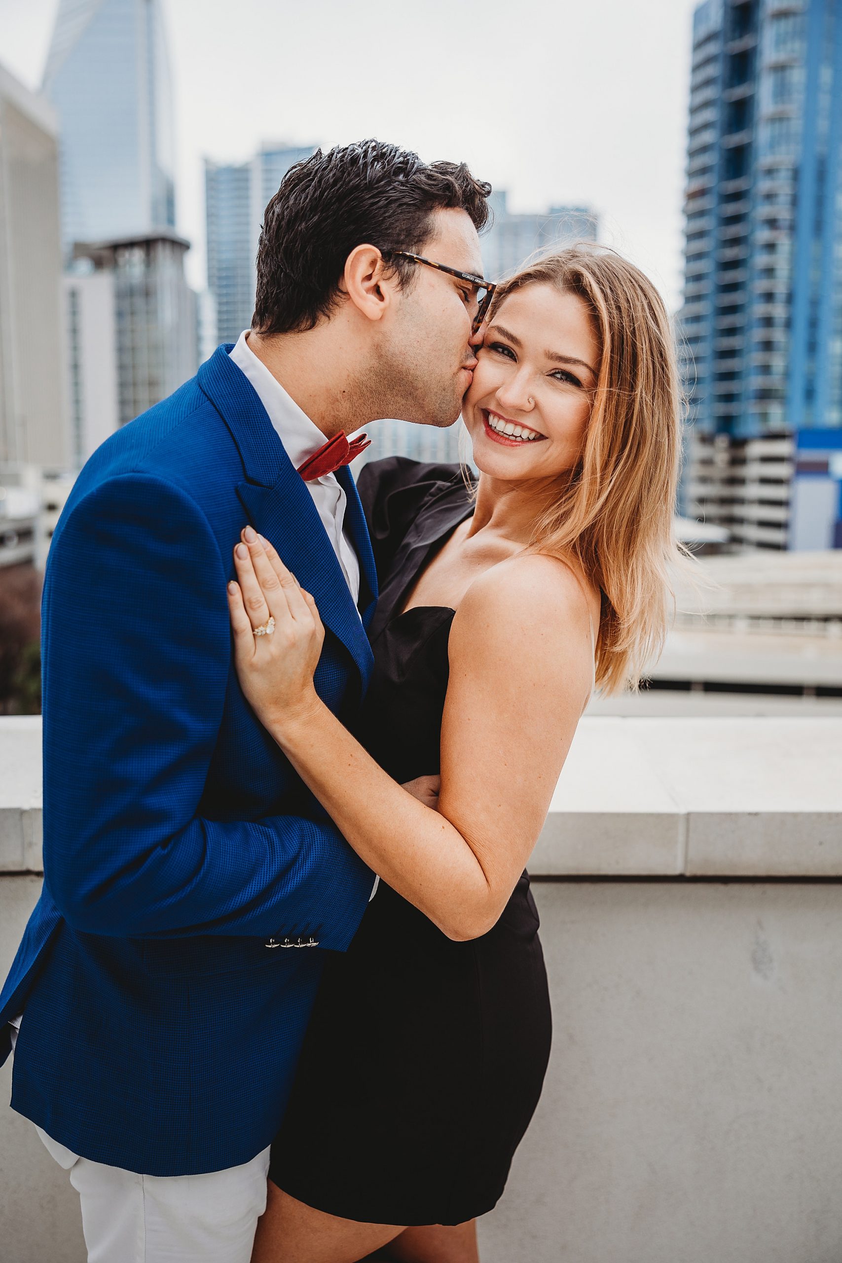 Dawn Marie Photography; uptown Charlotte engagement photos 