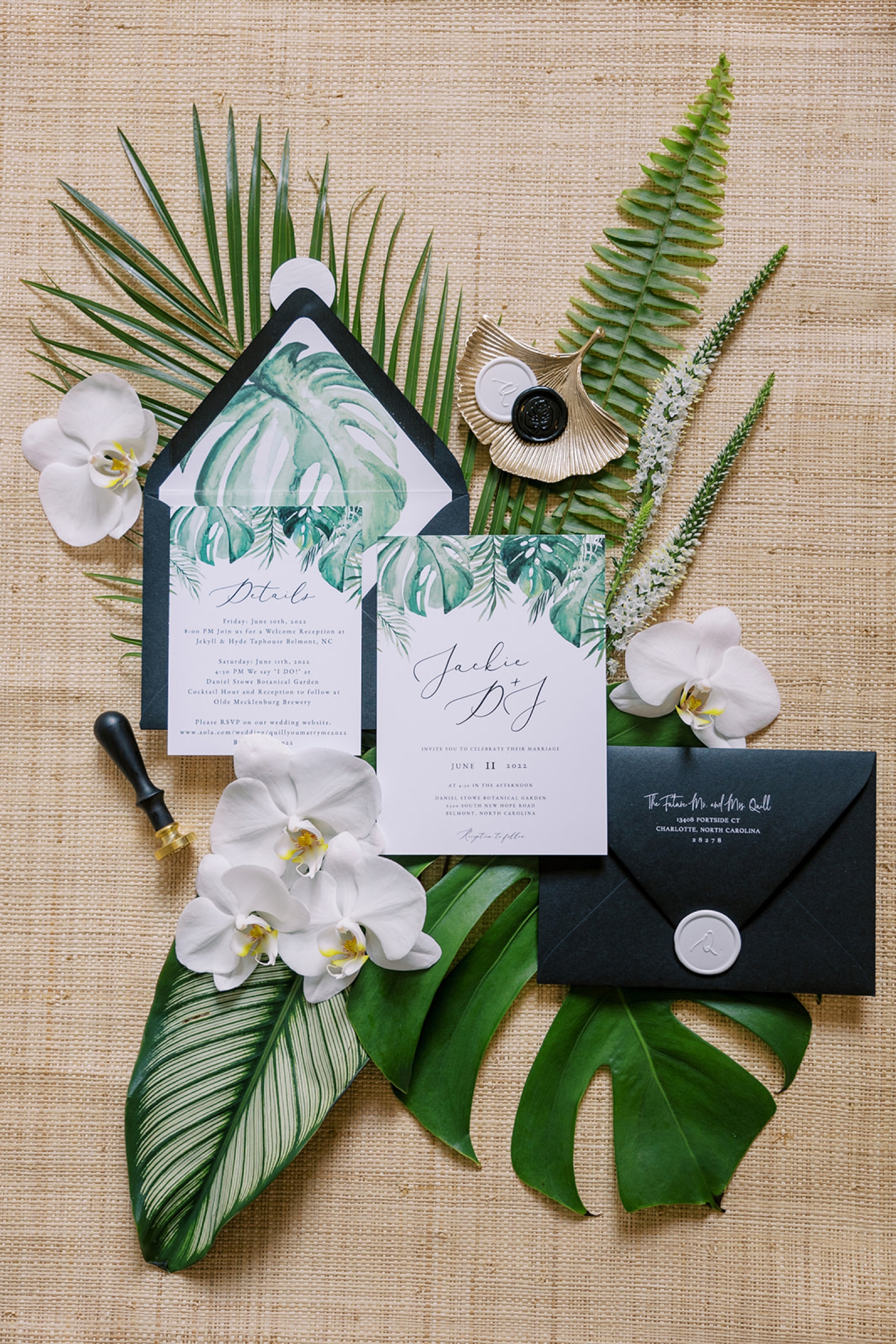 personalized wedding invitation suite
